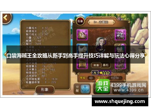 口袋海贼王全攻略从新手到高手提升技巧详解与玩法心得分享